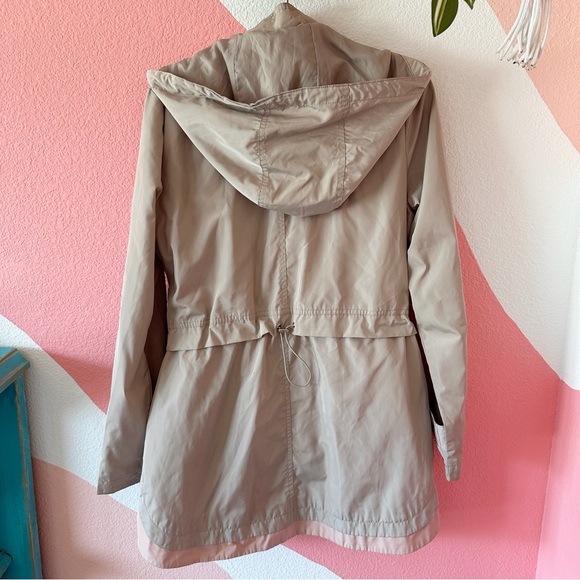 French Connection Khaki Rain Jacket Small - Picture 2 of 11